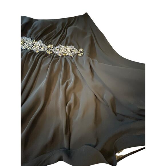 Eliza J One-Shoulder Cocktail Mini Dress in Black - Size 6 - Picture 11 of 15